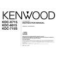 KENWOOD KDCX715 Owners Manual