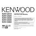 KENWOOD KDVC810 Owners Manual