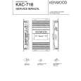 KENWOOD KAC7l8 Service Manual